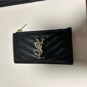 YSL Cassandre Matelassé Zipped Card case